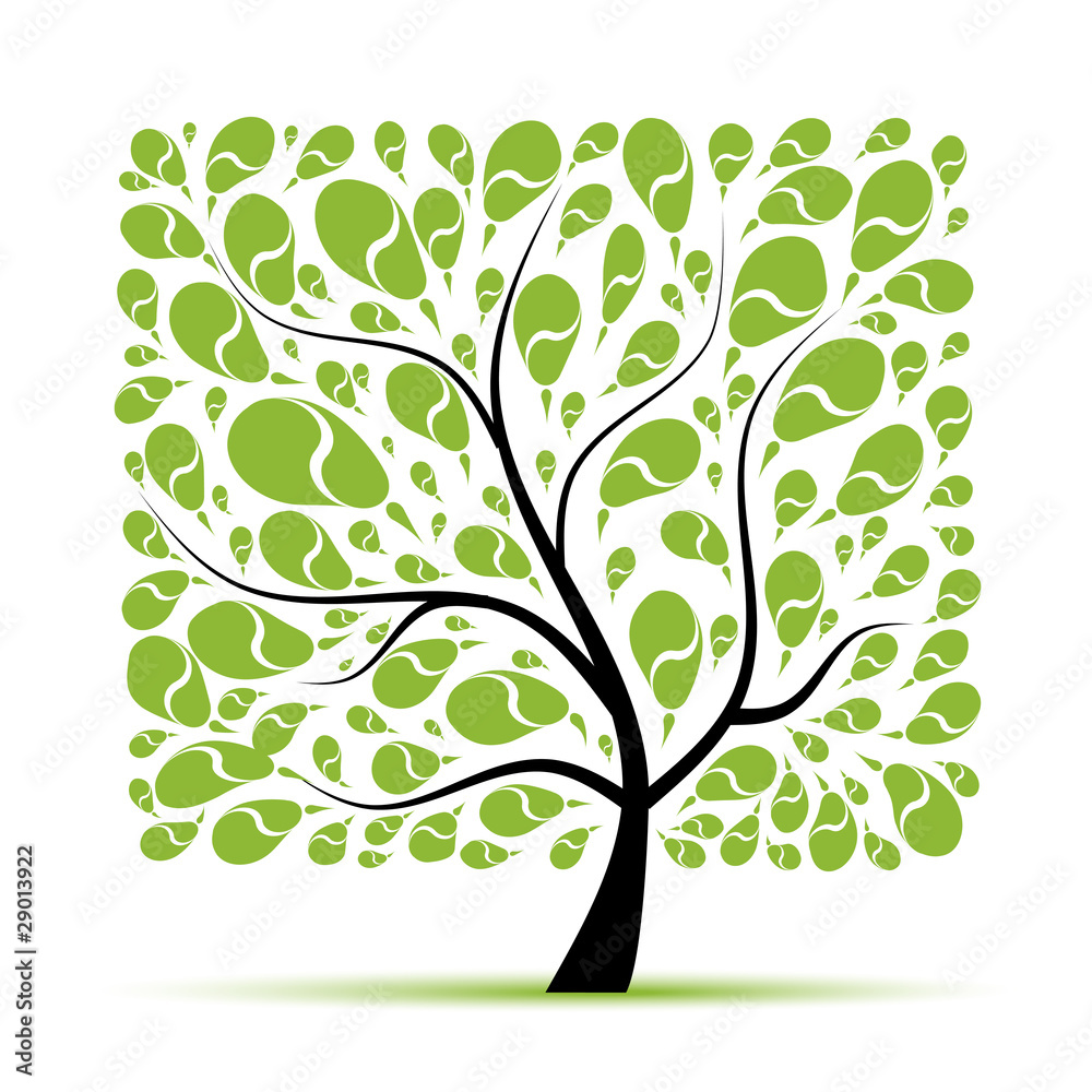 Art tree beautiful for your design Art tree beautiful for your design