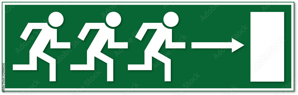 Fototapeta premium Notausgang