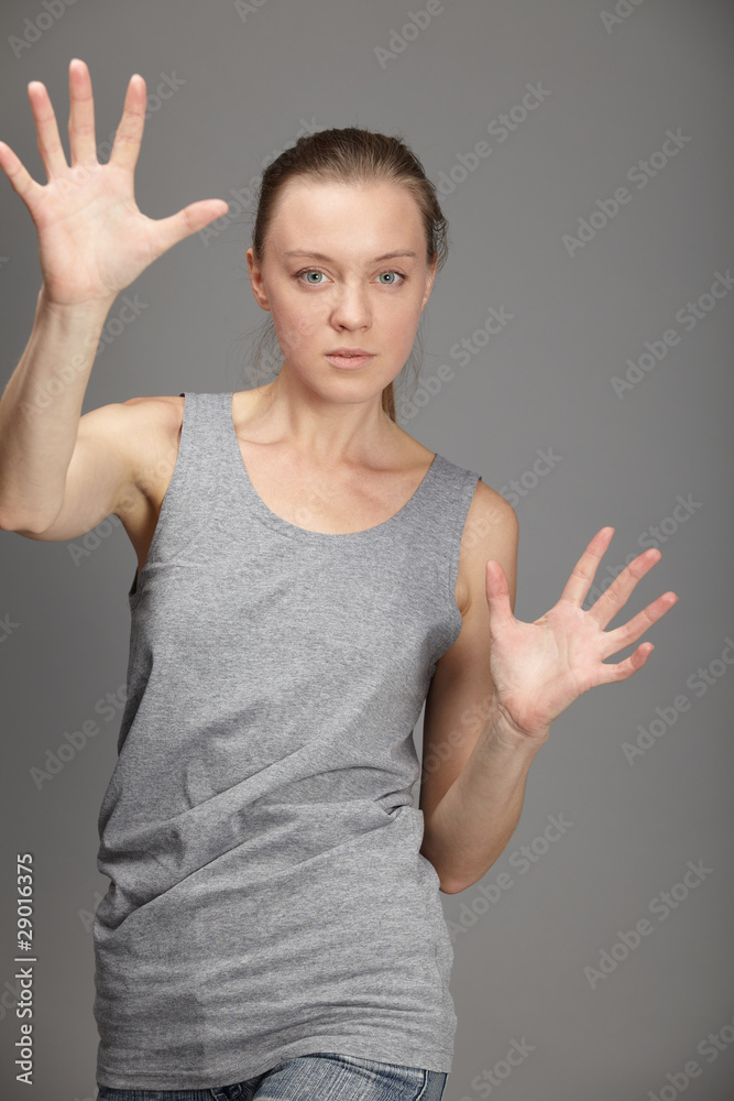 Portrait of an attractive young woman