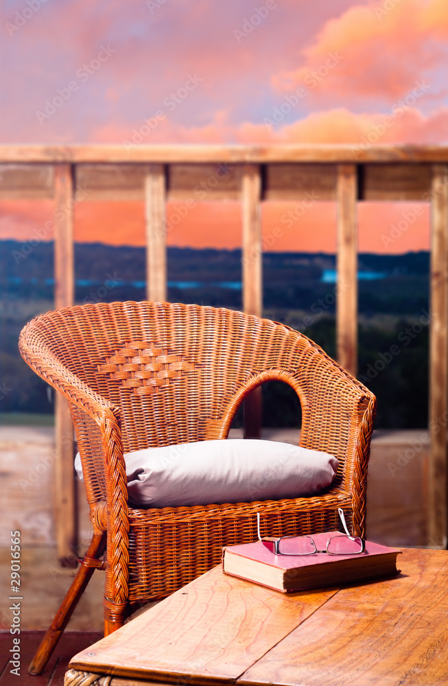 Reading at Sunset