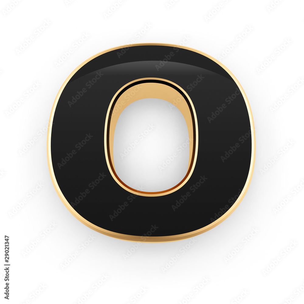 Metal letter O Metal letter O