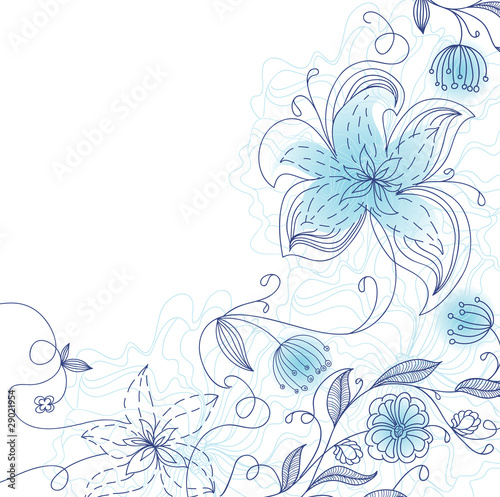 Fototapeta Naklejka Na Ścianę i Meble -  Flowers pattern