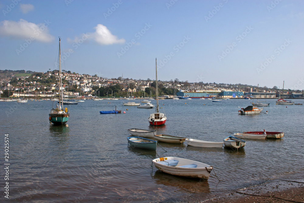 Obraz premium boats on River Teign