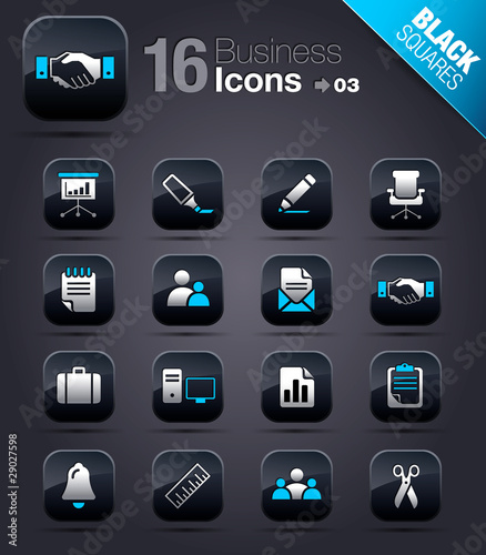 Black Squares - Office and Business icons 03