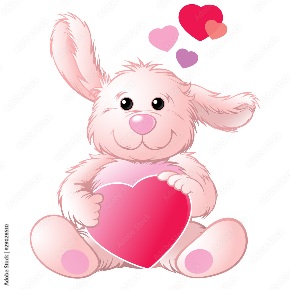 rabbit with a heart