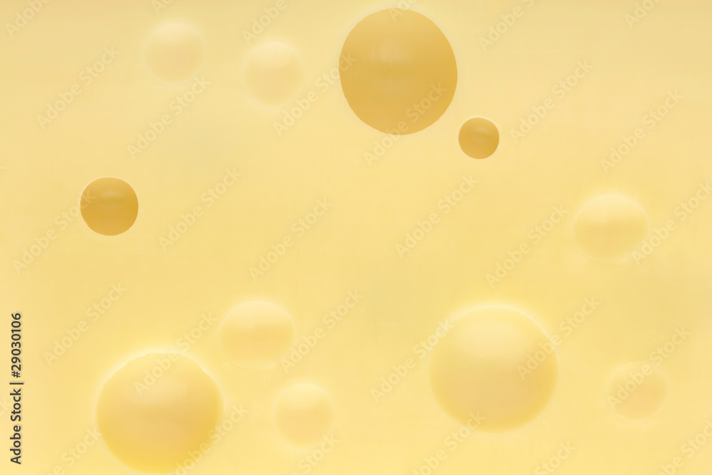 Emmental cheese closeup