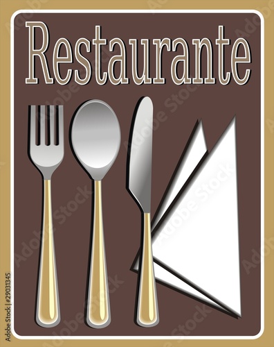 Cartel restaurante