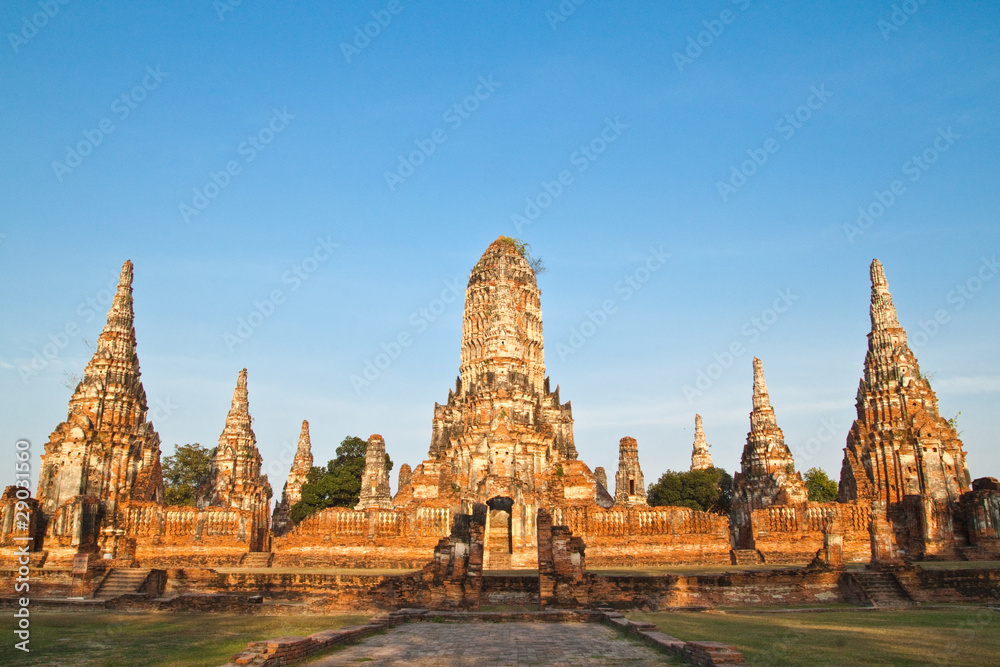 Ancient pagoda-Ayutthaya Thailand