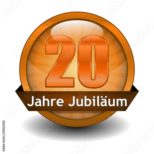 Button 20 Jahre Jubliäum
