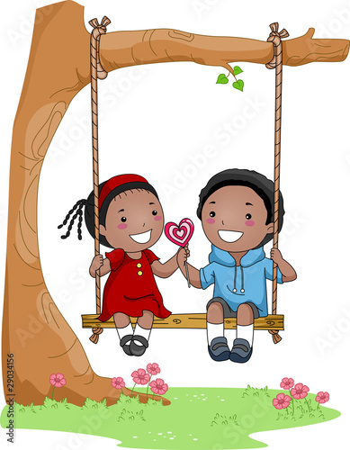 Kids on a Swing