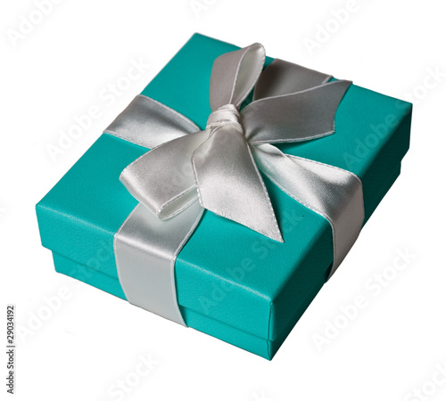 Small gift boxe on white background