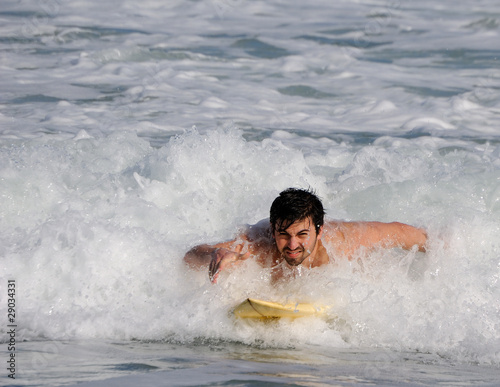 Surfer in Turbulent Waves © SeanPavonePhoto