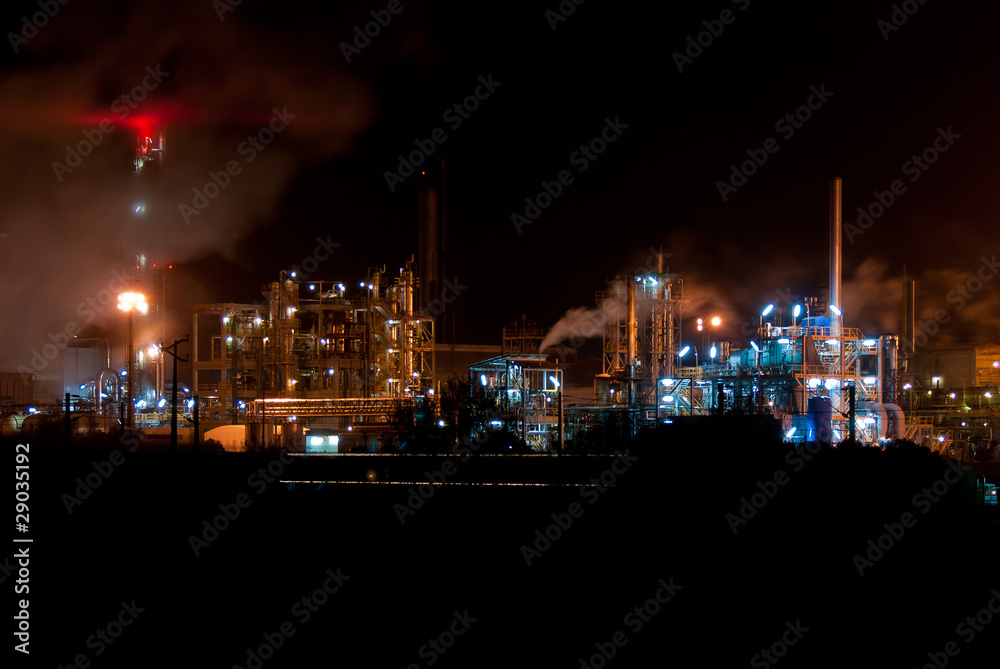 Industrial night view