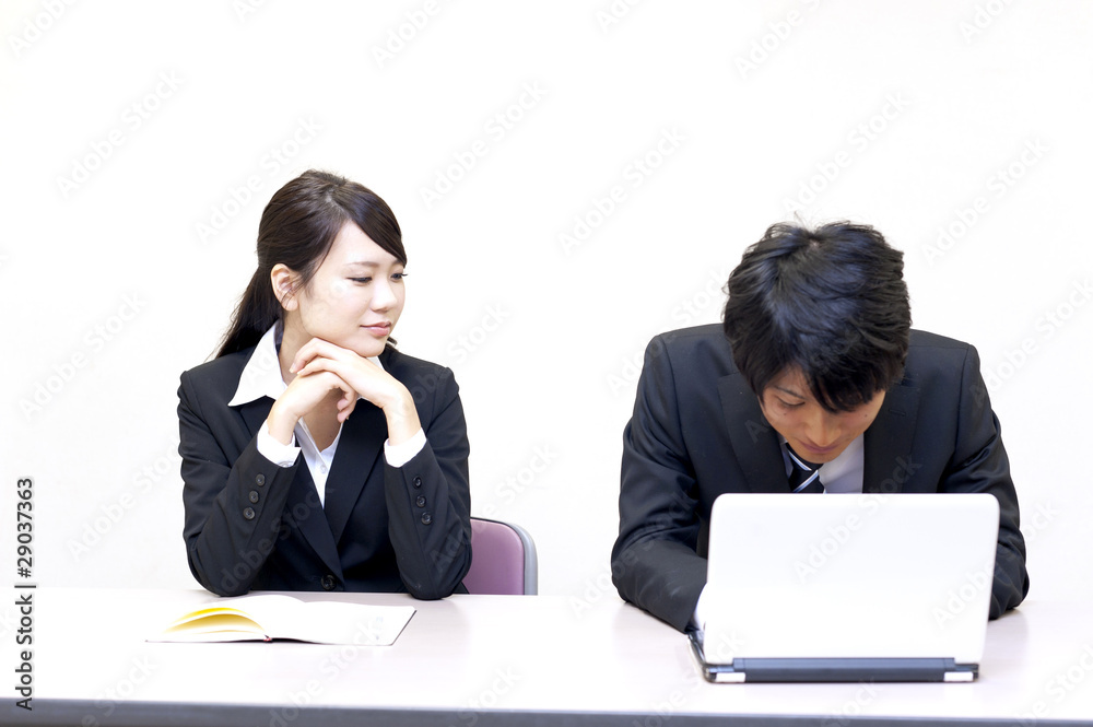 a portrait of young business person a portrait of young business person