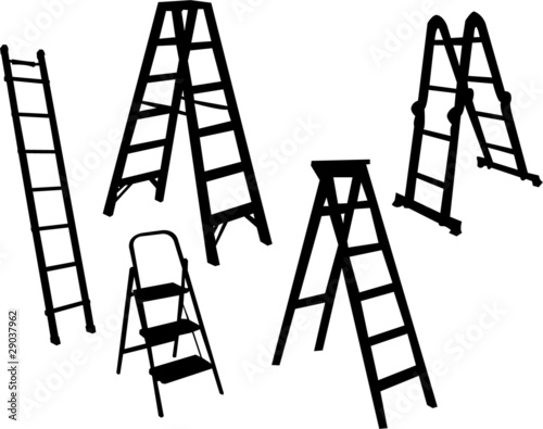 ladders collection - vector