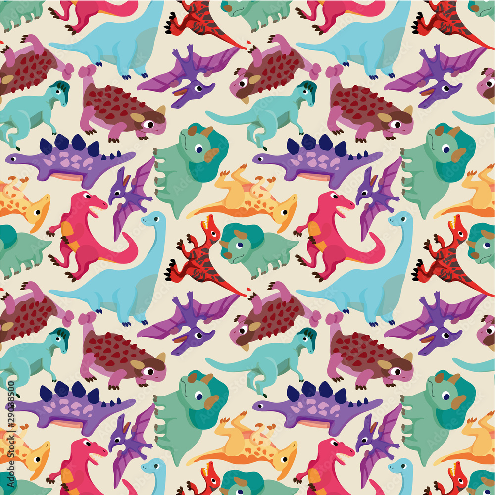 Obraz premium seamless dinosaur pattern