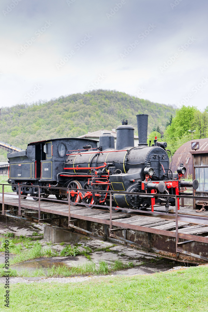 Obraz premium steam locomotive, Resavica, Serbia
