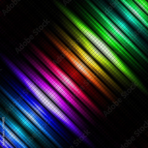 Futuristic colorful rings