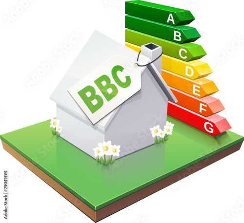 Maison à la norme BBC et performance énergie (détouré)