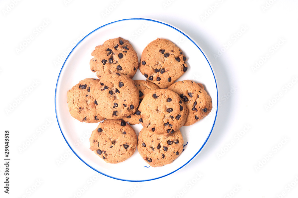 Cookies on plate Cookies on plate