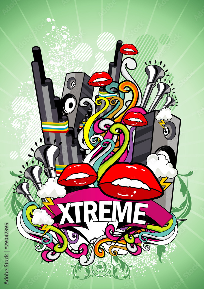 vector urbano musical