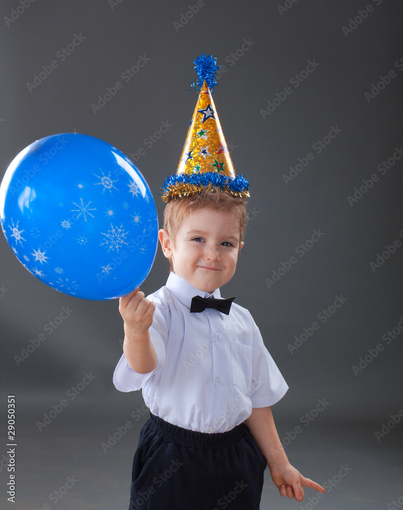 Fototapeta premium boy celebrating the birthday