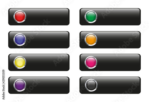 buttons-schwarz-glossy