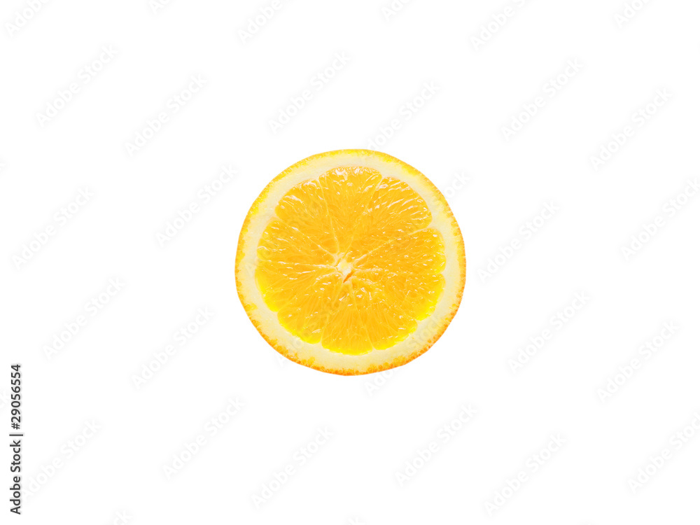 orange slice isolated on white background orange slice isolated on white background