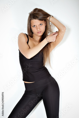 Sexy woman in handcuffs