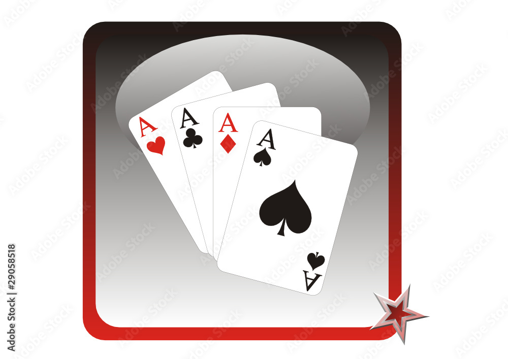 Obraz premium Das APP der Kartenspieler