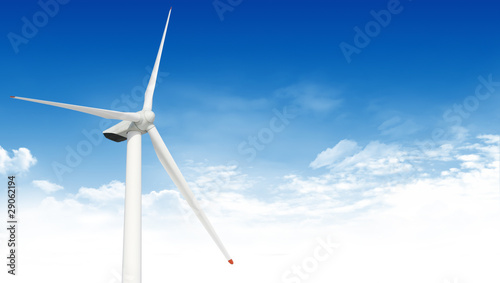 wind turbine background, environment energy - image .