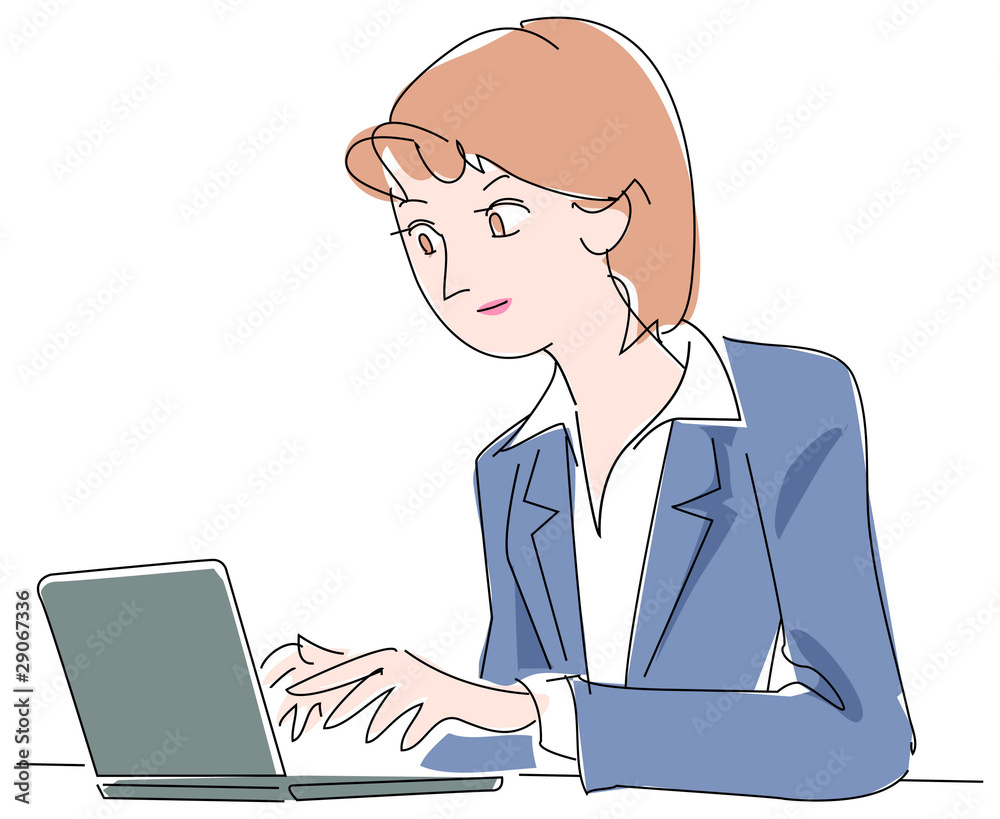 オフィスの女性 オフィスの女性