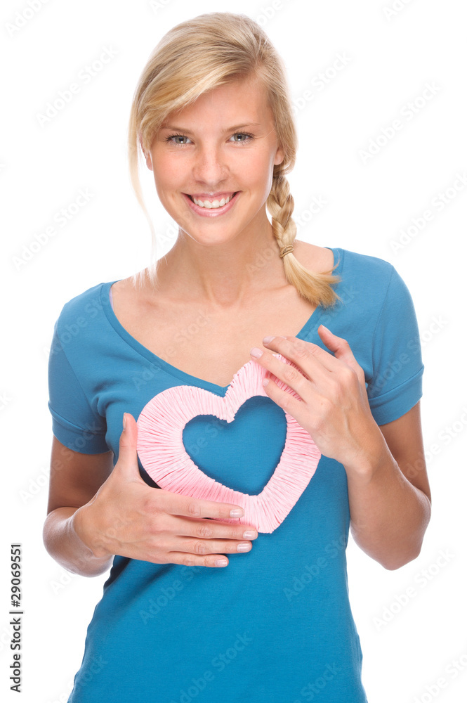 Woman with heart Woman with heart