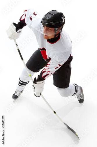 Canvas Print Playing ice hockey