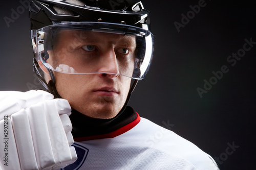 Serious player photo