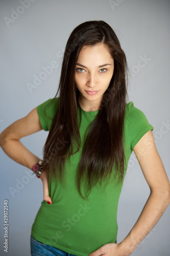 Determined young beauty