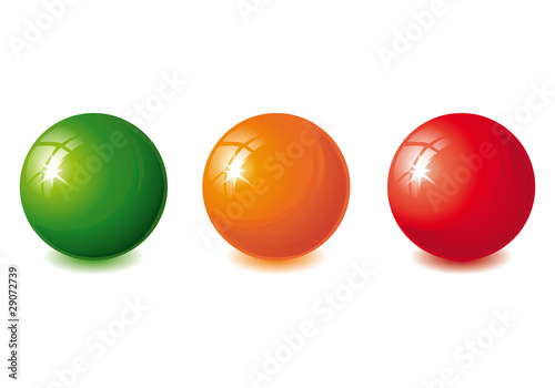 Boules tricolores