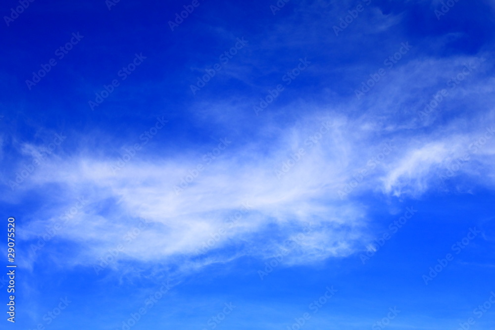 Obraz premium Blue sky white clouds