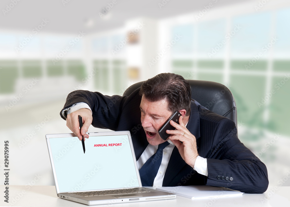 manager talking at phone manager talking at phone