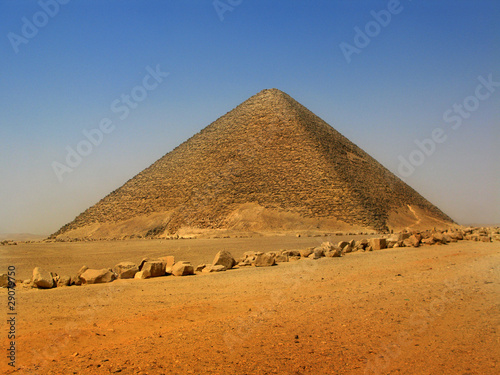 Red pyramid of King Sneferu at Dahshur, Cairo, Egypt photo