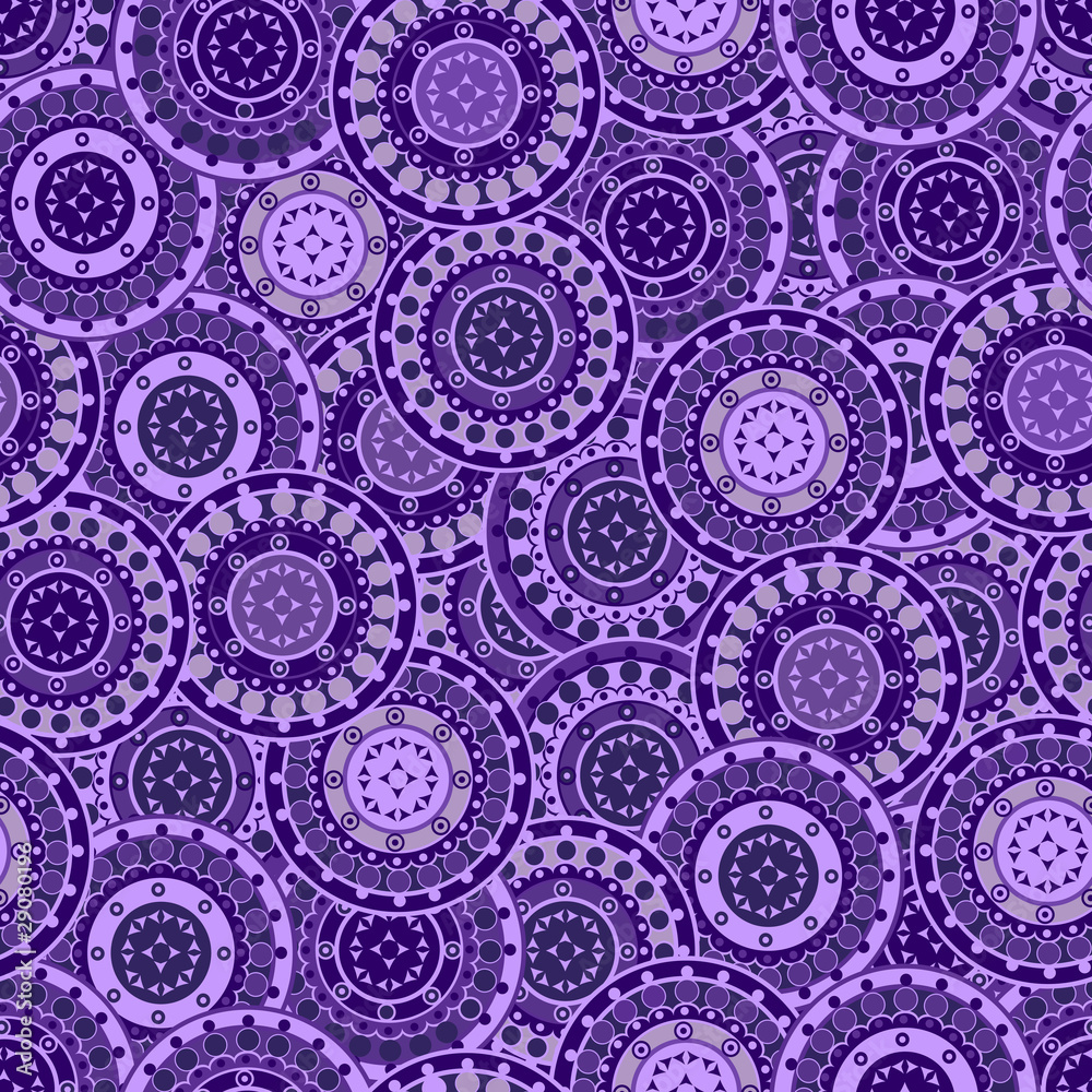 Seamless background with mauve oriental ornaments