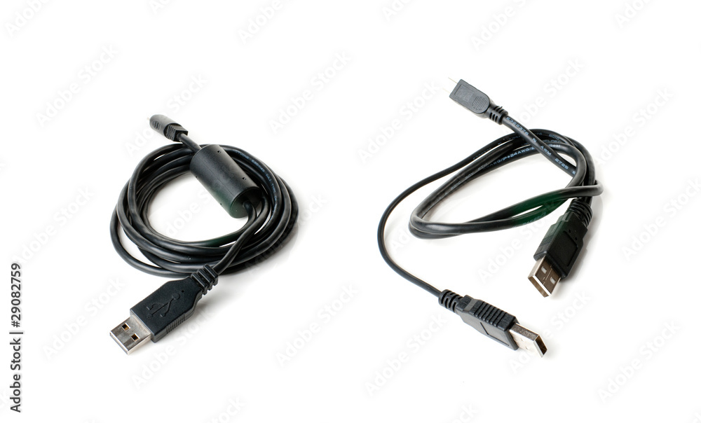 USB cables. USB cables.