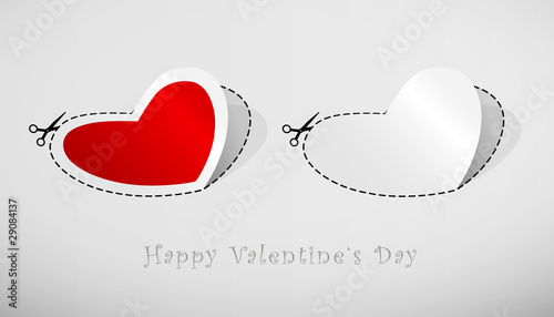 Set of heart cut outs.