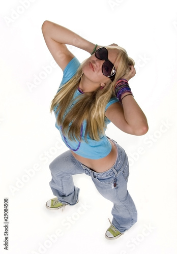 Teen Attitude on White