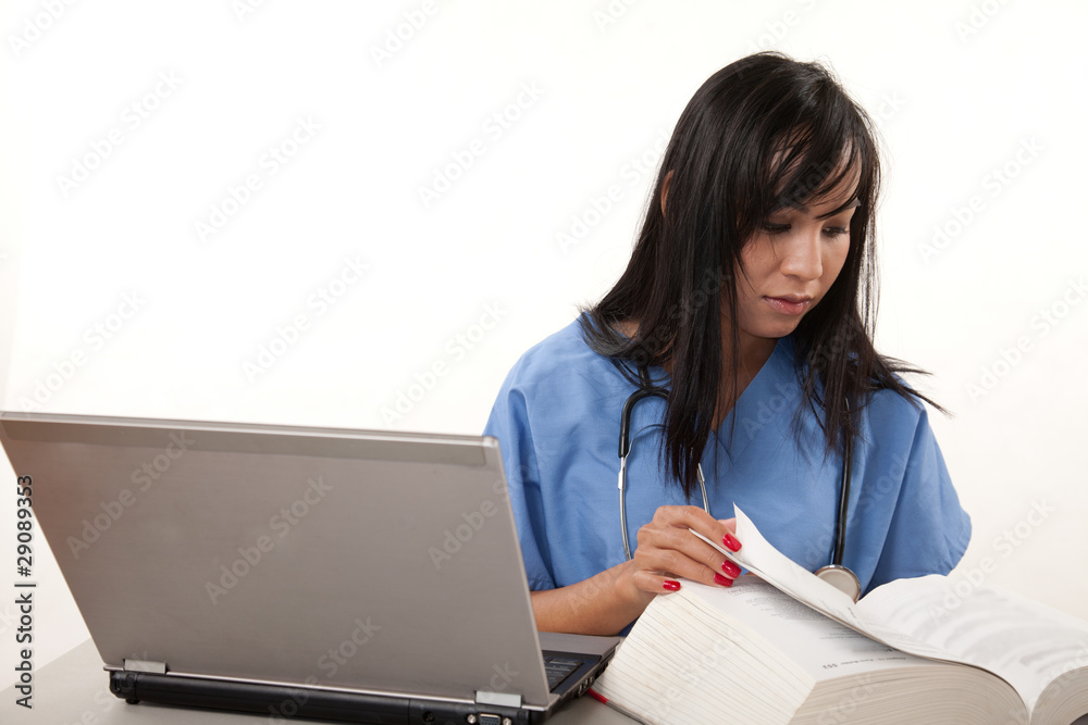Attractive thirties asian female healthcare worker Attractive thirties asian female healthcare worker