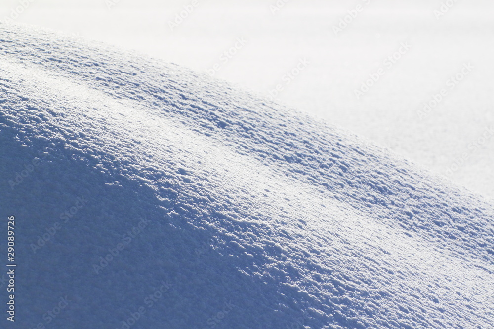 雪原の光と影 雪原の光と影
