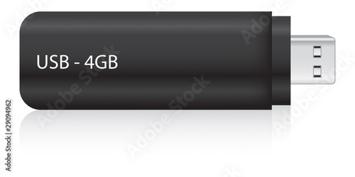 USB Stick schwarz 4GB