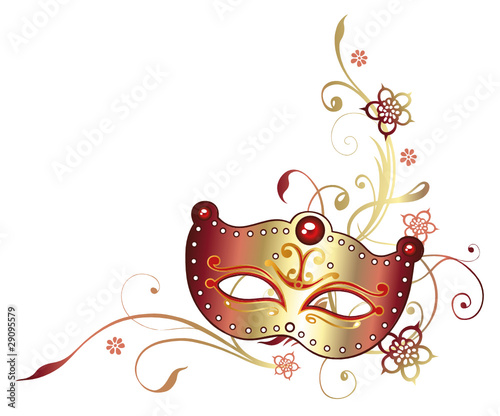 Ranke, Karneval, Fasching, Maske, Blumen