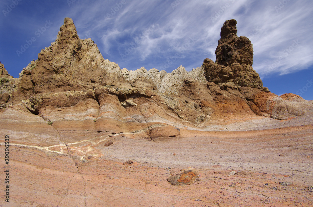 Los Roques at El Teide National Park, Tenerife, Canary Islands. Los Roques at El Teide National Park, Tenerife, Canary Islands.