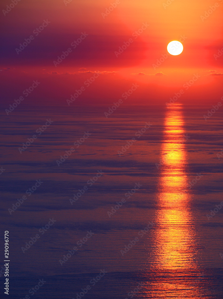 Seascape sunset